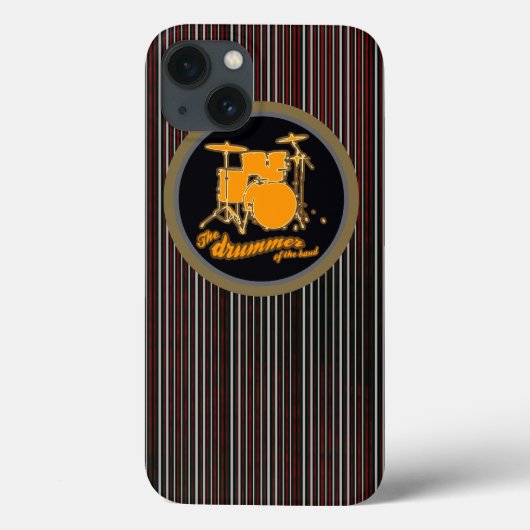 gestreifte gelbe Trommel Case-Mate iPhone Hülle (Rückseite)