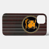 gestreifte gelbe Trommel Case-Mate iPhone Hülle (Rückseite (Horizontal))