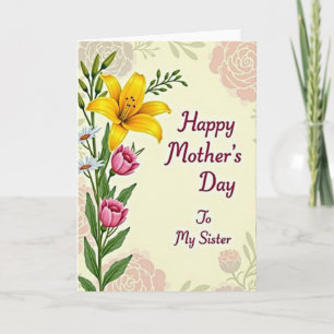 Gestreifte Gentle Blossom Grußkarte Karte