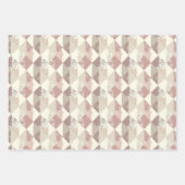 Gestreifte geometrische Gestaltungsmuster Geschenkpapier Set (Vorderseite 2)