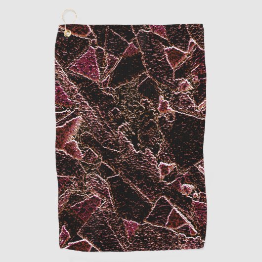 Gestreifte Gesteinsstruktur Golfhandtuch (Vorderseite)