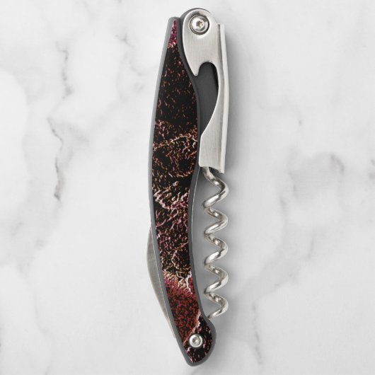 Gestreifte Gesteinsstruktur Kellnermesser (Rückseite)