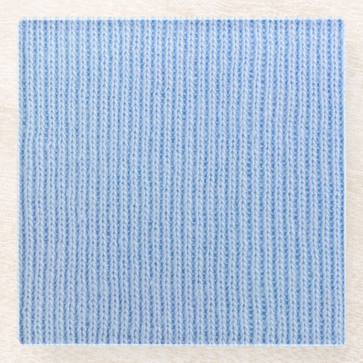 Gestreifte Gewebetextur, echtes Tuch. Glasuntersetzer (Vorderseite)