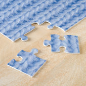 Gestreifte Gewebetextur, echtes Tuch. Puzzle (Seite)
