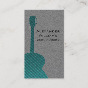 Gestreifte Gitarren-Musik-Geschäfts-Karte, Visitenkarte