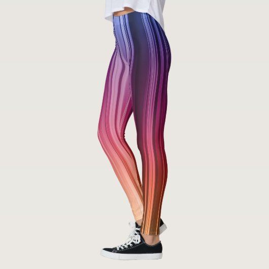 Gestreifte Gradient-Leggings Leggings (Links)