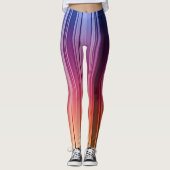 Gestreifte Gradient-Leggings Leggings (Vorderseite)