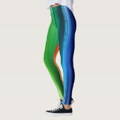 Gestreifte Gradient-Leggings Leggings (Links)