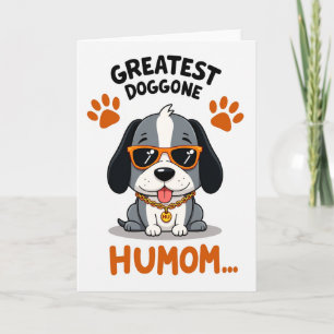 Gestreifte Größte-Hund-Karte Karte