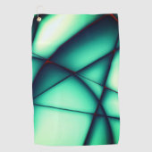 Gestreifte, grün bis grün beige gezogene, formlose golfhandtuch (Vorderseite)