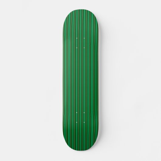 Gestreifte grüne Skateboard-Plattform Skateboard (Vorderseite)
