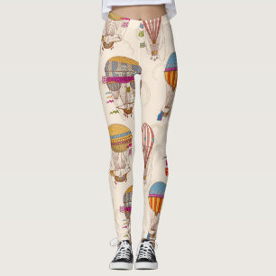 Gestreifte Heißluftballons Leggings