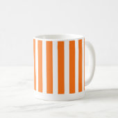 : gestreifte helle Orange, Kürbis, Tasse (VorderseiteRechts)