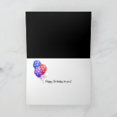 gestreifte High Heels zum Geburtstag Karte (Innenseite)