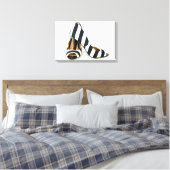 gestreifte hohe Fersen auf weiß Leinwanddruck (Insitu (Schlafzimmer))