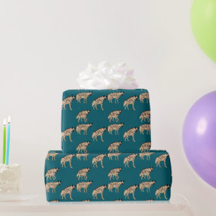 Gestreifte Hyänen Geschenkpapier