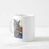 Gestreifte Katze Kaffeetasse (Vorderseite Links)