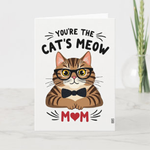 Gestreifte Katze, Miau, Mama Karte