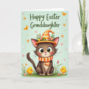 Gestreifte Katzenfreund-Karte Karte