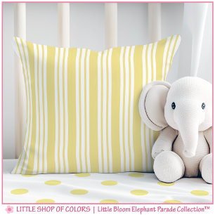 Gestreifte Kinderzimmer-Dekoration Yellow Stripe N Kissen