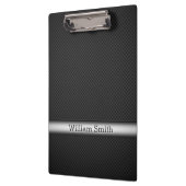 Gestreifte Kohlenstoffstahlfaser Klemmbrett (Links)