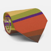 Gestreifte Krawatte in Dr. inspirierte Farben (Gerollt)