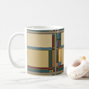 Gestreifte Kunst und Handwerk Geometrisches Bungal Kaffeetasse
