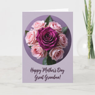 Gestreifte Magenta-Rose-Dankeskarten Karte