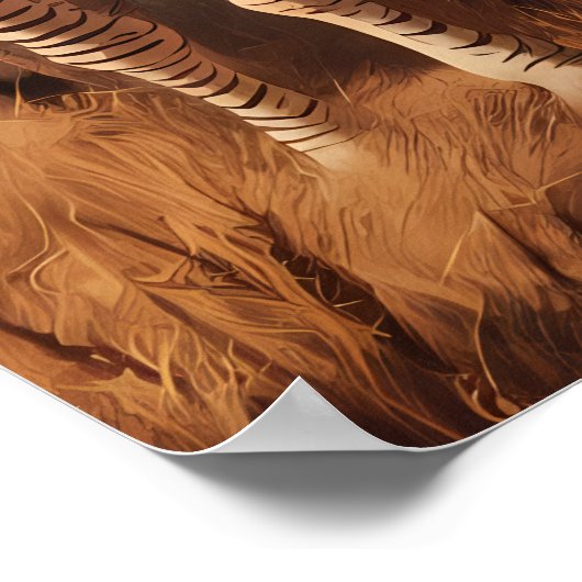 Gestreifte Majestät: Zebra Herd in trockenem Gras Poster (Ecke)