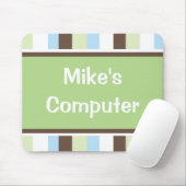 Gestreifte Mausunterlage Mousepad (Mit Mouse)