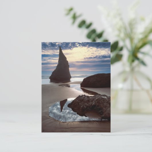 Gestreifte Naht | Face Rock Wayside, OR Postkarte (Stehend Vorderseite)