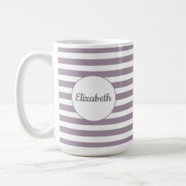 Gestreifte NamensTasse Kaffeetasse