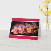 Gestreifte Orchidee Karte (Gelbe Blume)