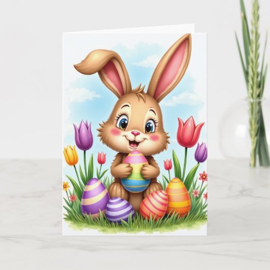Gestreifte Ornamente Frühling Karte (Vorderseite)