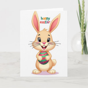 Gestreifte Oval-Osterkarte Karte