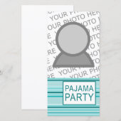 gestreifte Pyjama-Party (Vorne/Hinten)