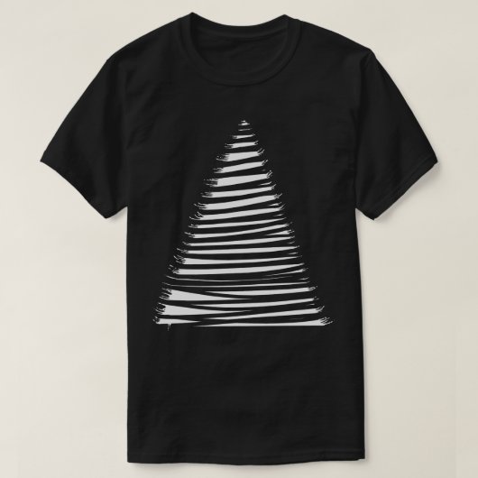 gestreifte Pyramide T-Shirt (Design vorne)
