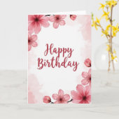 Gestreifte Rose-Blüten-Karte Karte (Gelbe Blume)
