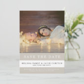 Gestreifte Save-the-Date-Ankündigung Save The Date (Stehend Vorderseite)