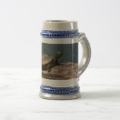 Gestreifte Schildkröte Bierglas (VorderseiteRechts)