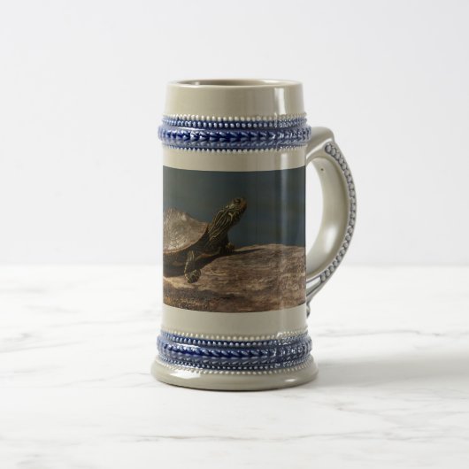 Gestreifte Schildkröte Bierglas (VorderseiteRechts)