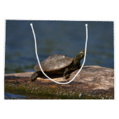 Gestreifte Schildkröte Große Geschenktüte (Rückseite)