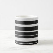 Gestreifte Schwarzweiss-Tasse Kaffeetasse (Mittel)