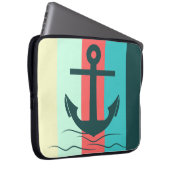 Gestreifte Seeleute Laptopschutzhülle (Vorne Rechts)