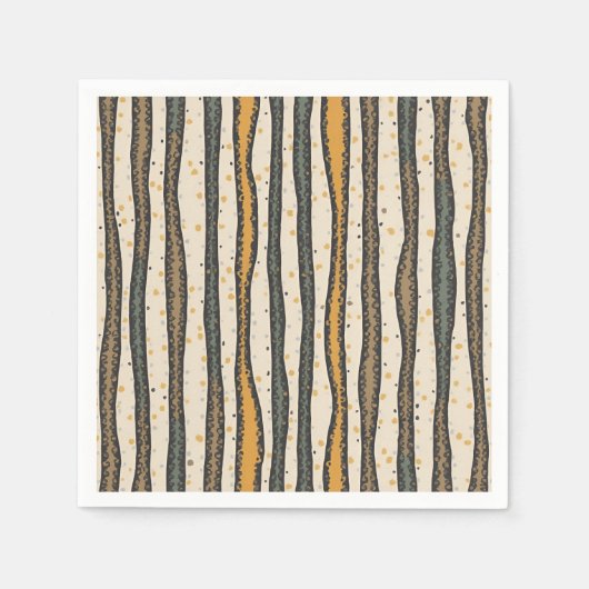 gestreifte Serviette (Vorderseite)