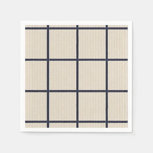 gestreifte Serviette (Vorderseite)