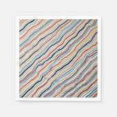 gestreifte Serviette (Vorderseite)