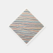 gestreifte Serviette (Ecke)