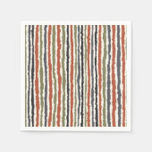 gestreifte Serviette (Vorderseite)