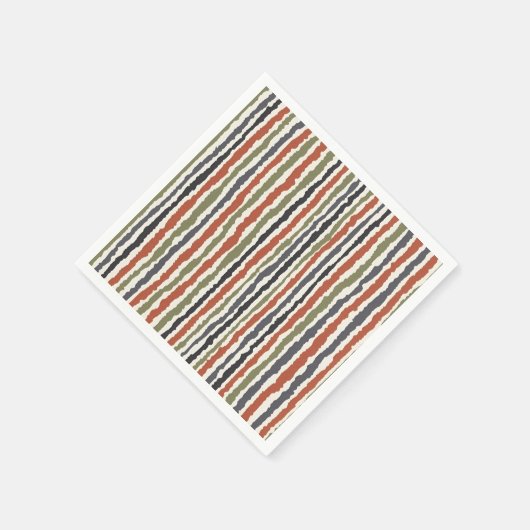 gestreifte Serviette (Ecke)